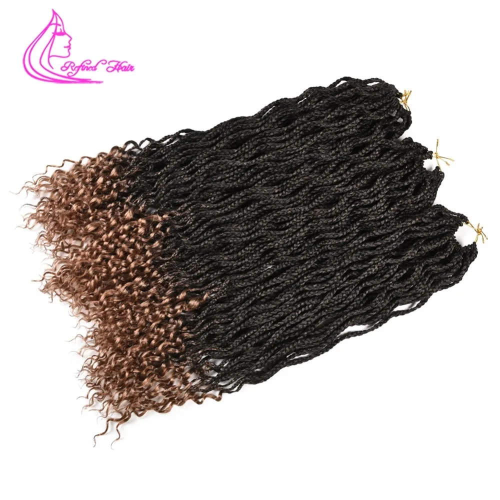 Изысканный Hair18 24 дюймов коробка Вязание косичками волосы из канекалона
