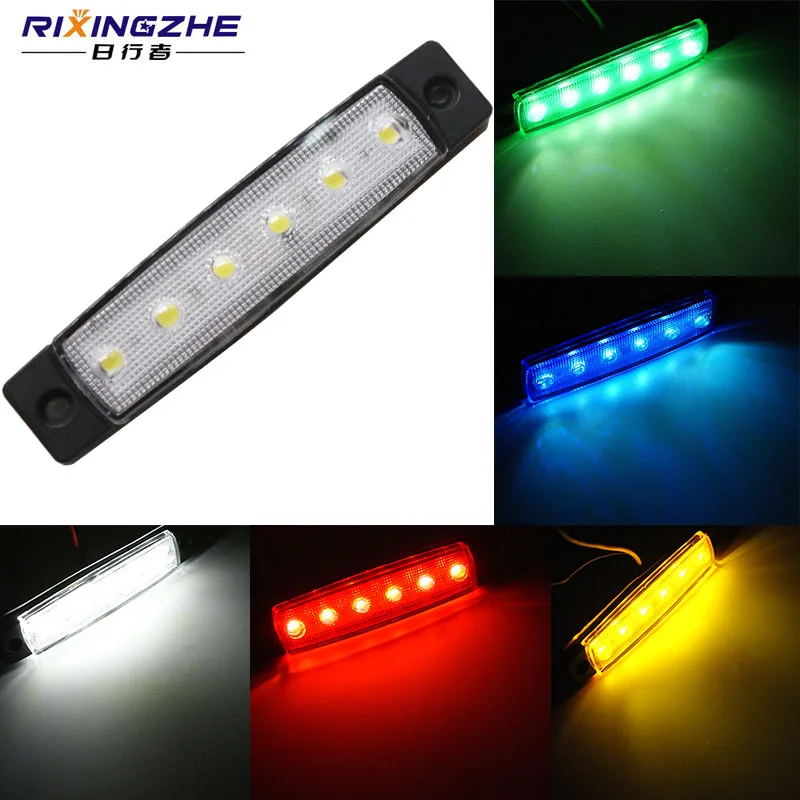 RXZ 12В/24В 6SMD светодиодные автомобильные Внешние огни авто Автобус Грузовик