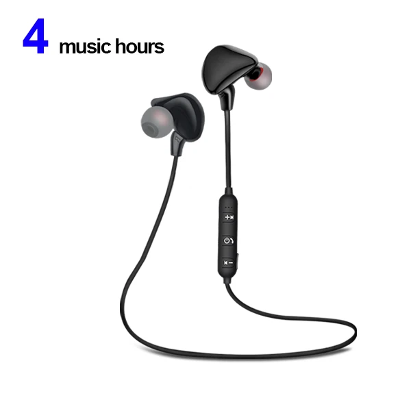 M1-Black-4h FBYEG Bluetooth наушники/Беспроводные наушники с защитой от пота, спортивные басовые наушники с микрофоном для телефона и музыки - Цвет: M1-Black-4h