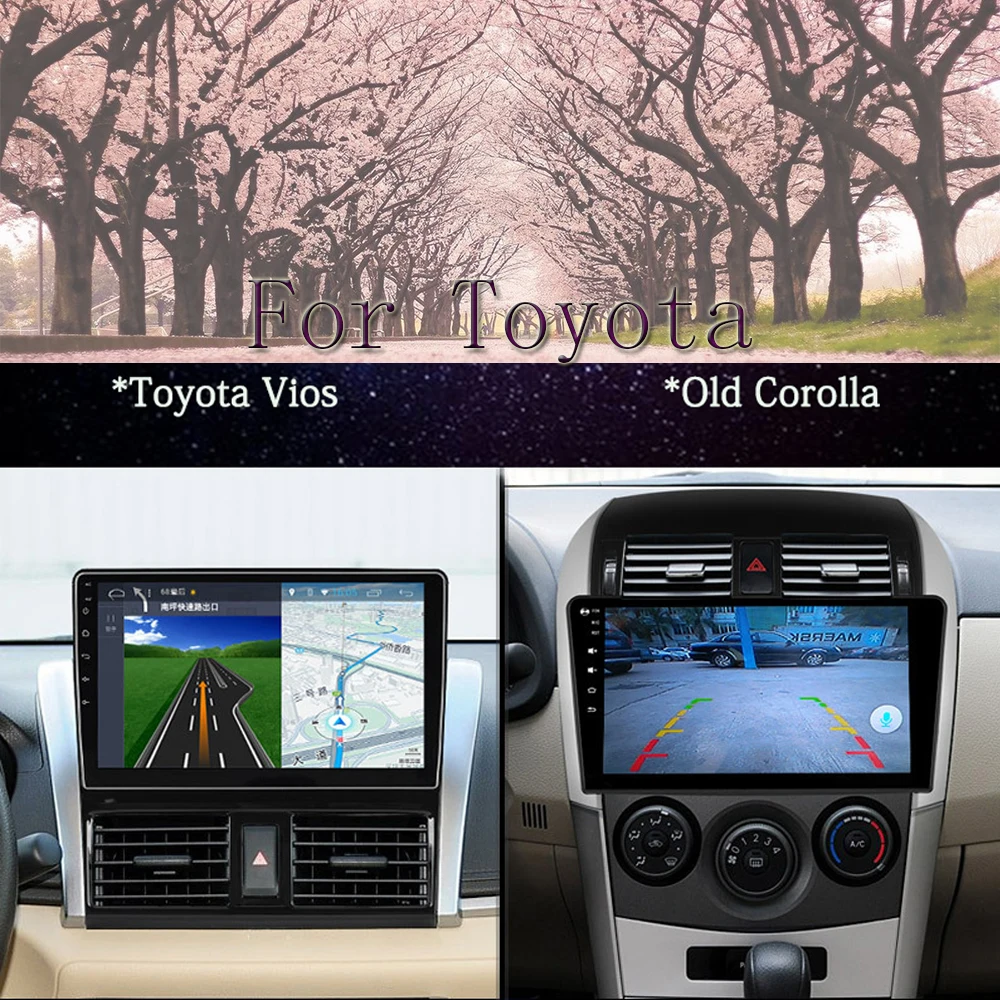Panlelo Android 7,1 стерео 2 Din 10,2 дюймов для Toyota Corolla VIOS YARiS L Land Cruiser RAV4 Lewin Camry Prado Highlander