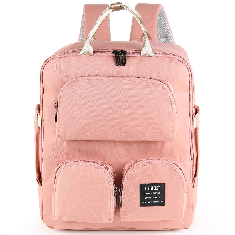 Pink Mommy сумка для ухода за ребенком большая емкость сумка для подгузников рюкзак для путешествий для мамы Материнство ворсистая Сумочка для коляски - Цвет: Pink
