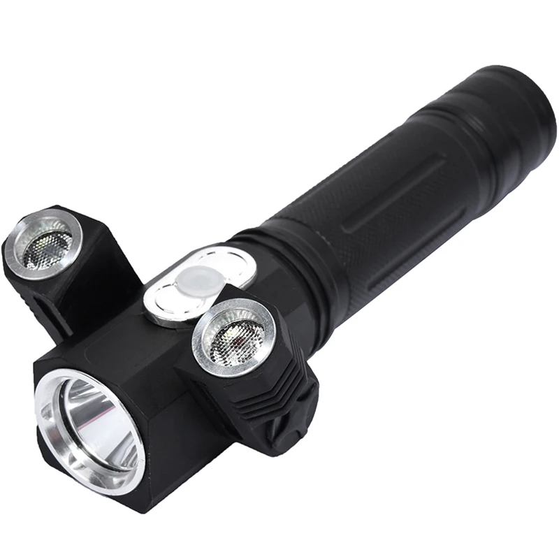 8000LM светодиодный фонарик налобный фонарь T6 + 2 * XPE вращающийся для туризма охоты