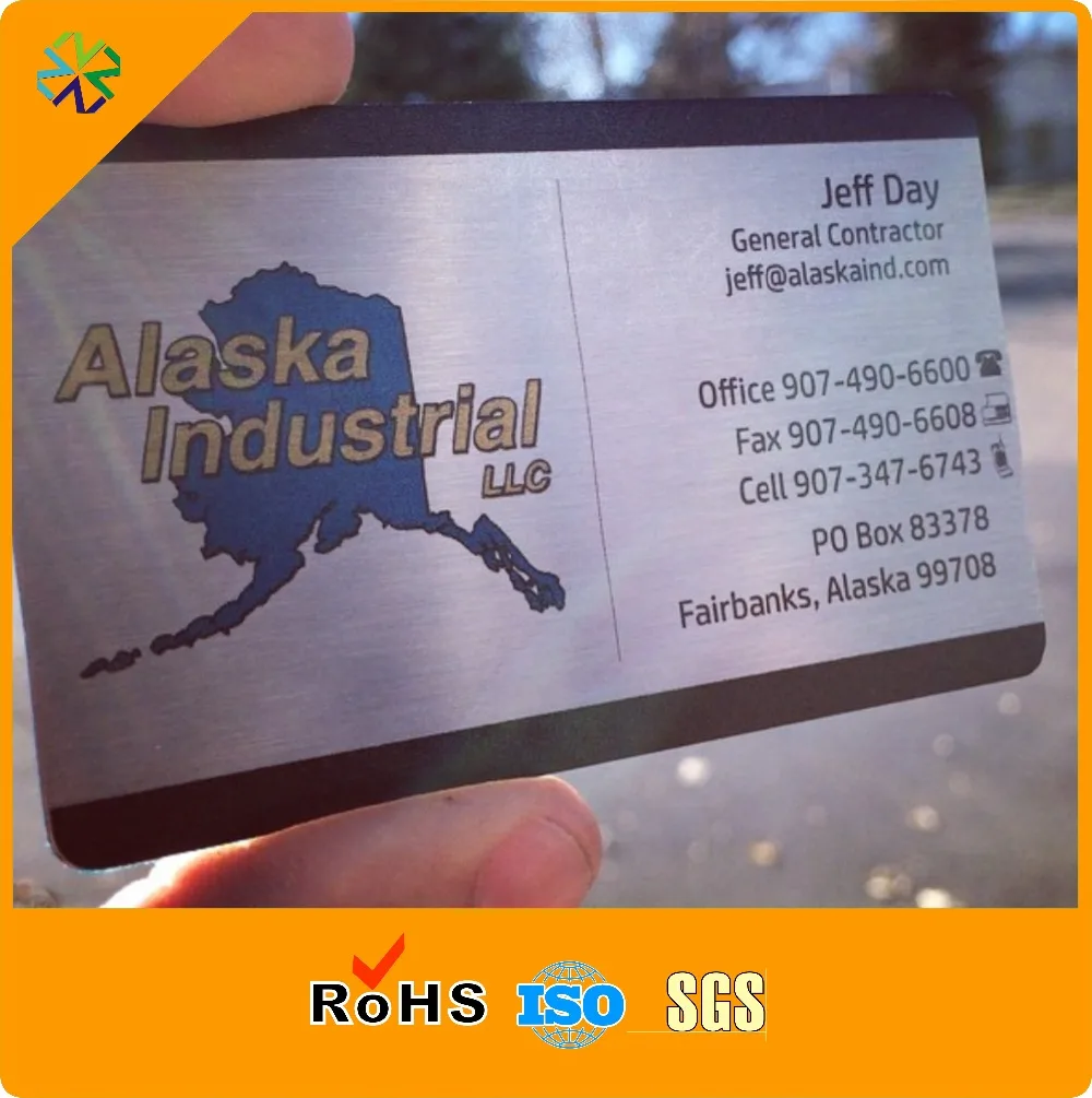 Cheap Price Corrosion Etch stainless steel Metal Business Cards