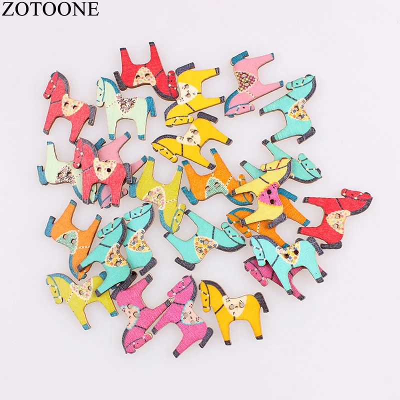 ZOTOONE 50 шт. DIY ручной работы деревянные пуговицы для одежды ремесла с фокусным