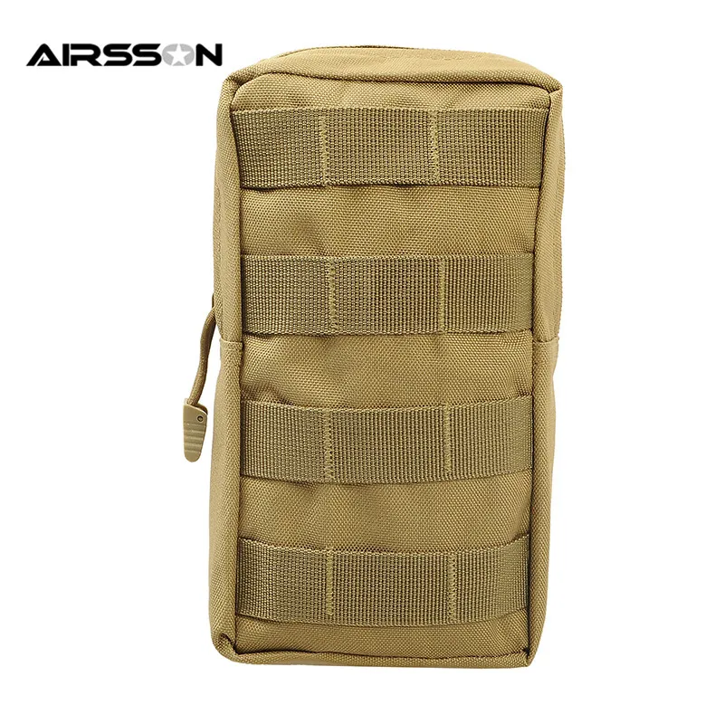 Airsson Airsoft Спортивная Военная 600D MOLLE сумка тактическая хозяйственная сумка жилет EDC гаджет охотничий поясной пакет уличное снаряжение - Цвет: Style 1 Tan