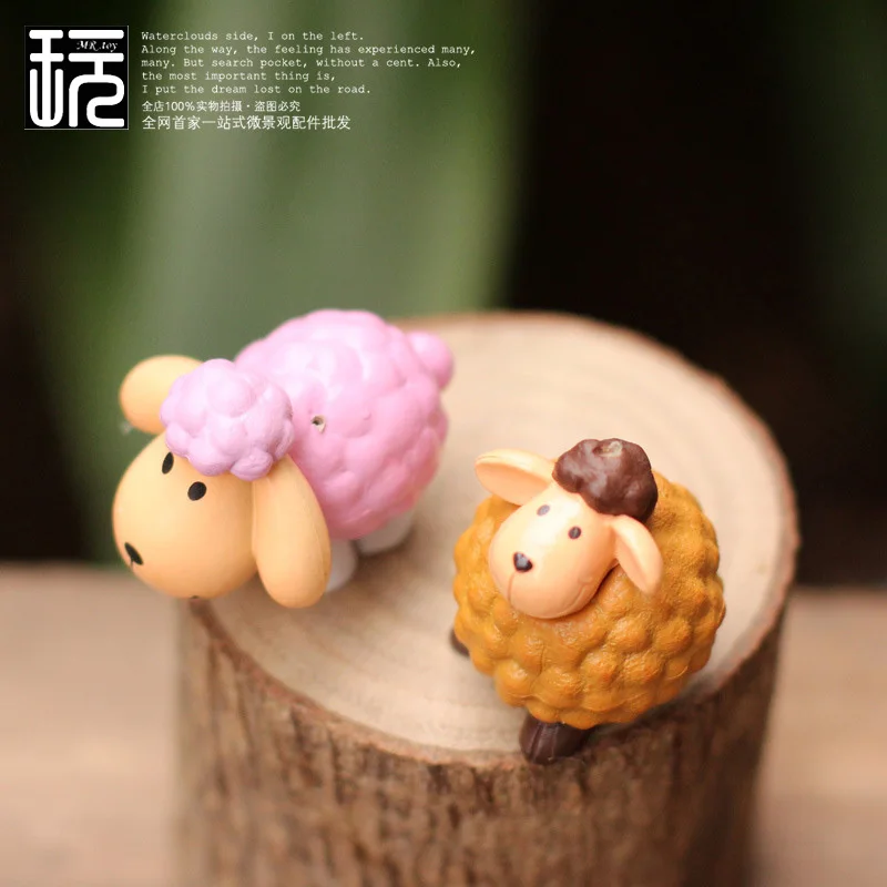 Мультфильм Аниме Фигурка Овцы мини-Сказочный Сад миниатюрные DIY Кукольный