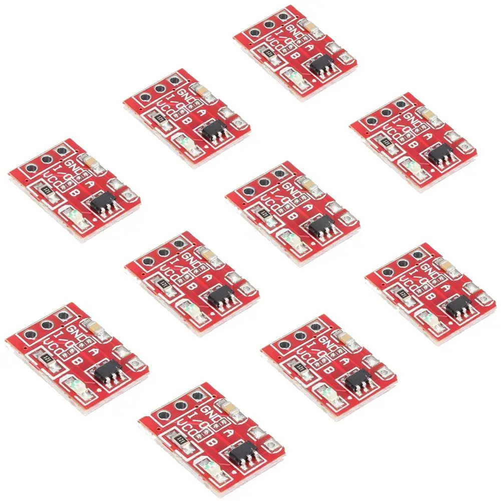 Новый 10 шт TTP223 емкостный сенсорный переключатель кнопка самоблокирующийся