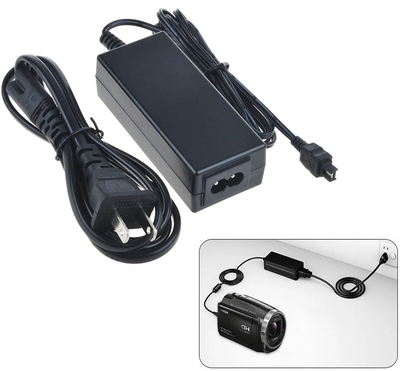 Зарядное устройство для Sony DCR SR40 SR42 SR45 SR46 SR47 SR48 SR100 SR190 SR200 SR220 SR290 SR300 Handycam