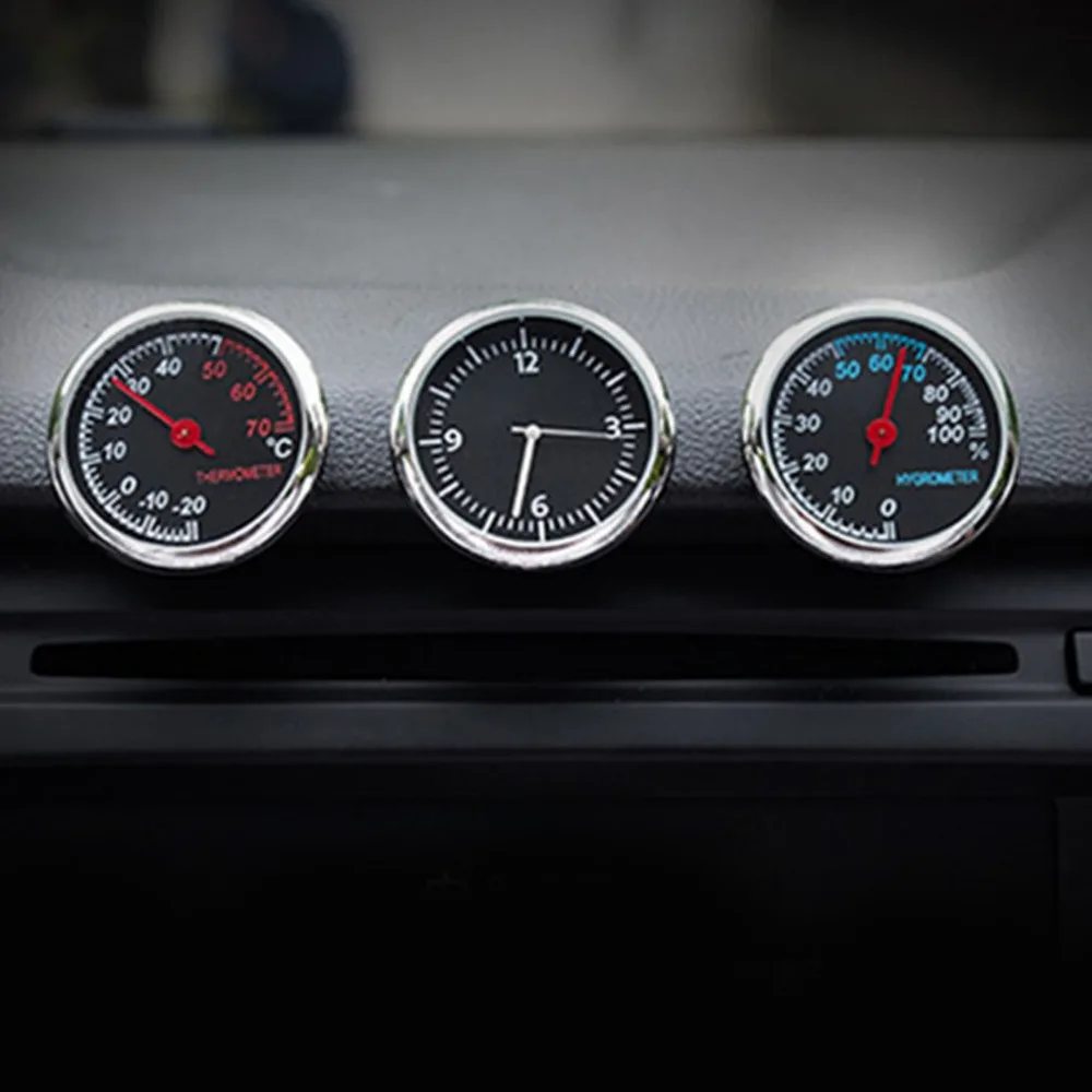 Автомобильные цифровые часы круглой формы автоматические
