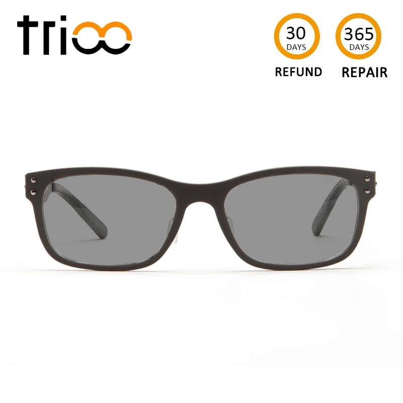 

TRIOO Carbon Fiber Prescription Glasses Men Sunglasses with Diopters Black Myopia Spectacles Driver UV400 Minus Sun Glasses