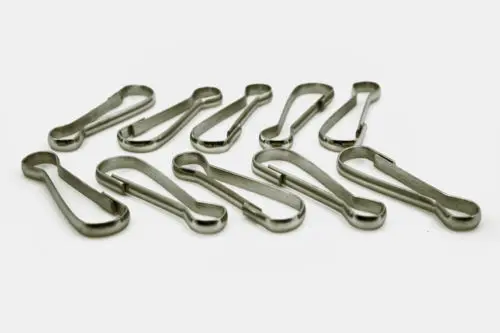 5 шт./лот из нержавеющей стали висячая Пряжка пружинная защелка карабин крючки