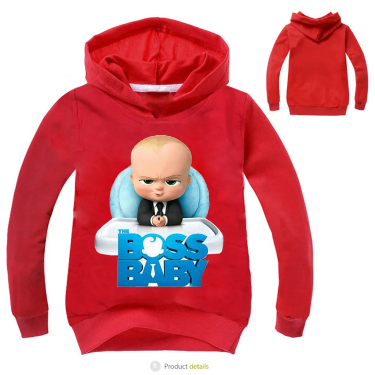 Весна 2019 BOOSBABY детские толстовки из чистого хлопка повседневная спортивная