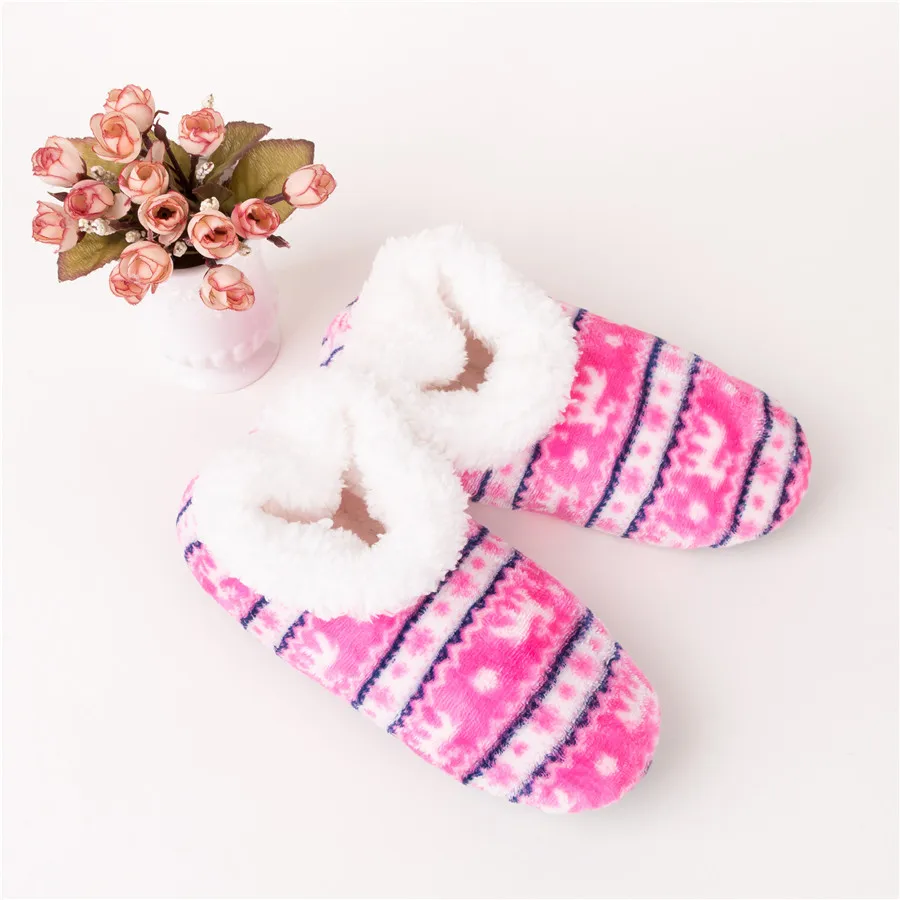 

[COSPLACOOL]Christmas Socks Women Cartoon Floor Socks Calcetines Warm Thick Sleeping/Bed Indoor Floor Shoes Gift Non-slip Meias