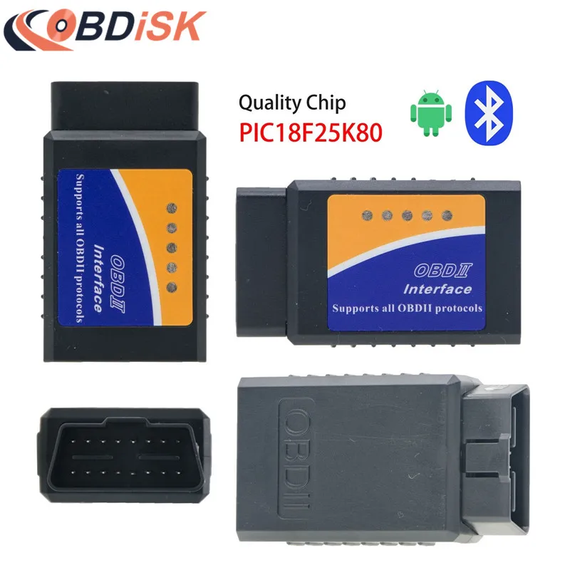 2018 Elm327 V1.5 Bluetooth OBD2 Интерфейс работает на Android Torque ELM 327 V 1 5 OBD II Авто диагностический