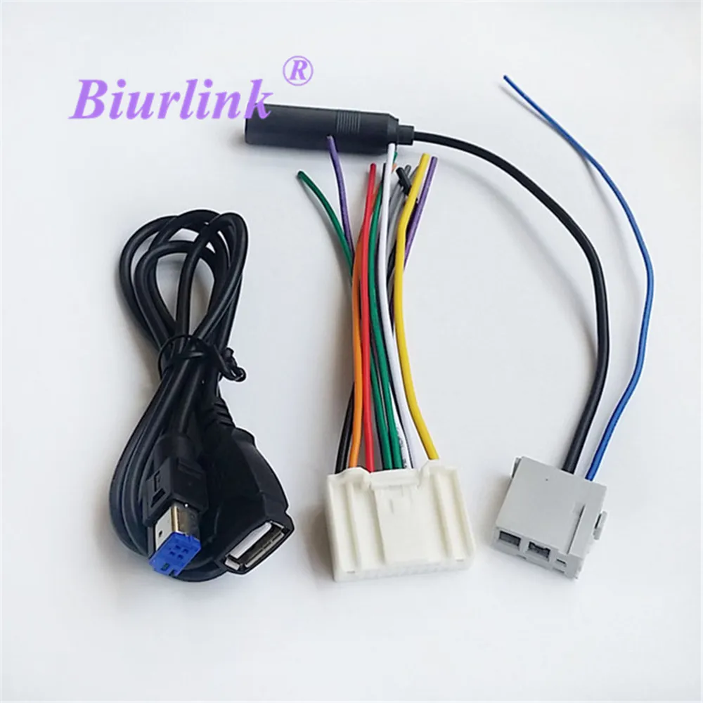 Автомобильный Кабель Biurlink Фабричный стерео радио Удлинительный аудио USB провод
