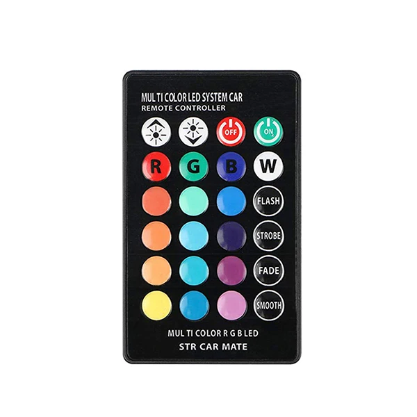 T10 W5W RGB светодиодный Габаритные фонари для автомобиля SMD RGB T10 светодиодный 194 168 лампы дистанционного Управление Светодиодный светильник освещение для чтения в машине Z2 - Испускаемый цвет: 1 Remote Control
