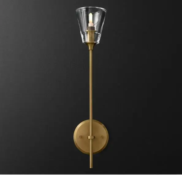 1 light wall lamp Лофт ретро блеск светодиодная Люстра для гостиной Внутреннее освещение светильники RH Американский деко подвесная люстра освещение - Цвет абажура: 1 light wall lamp