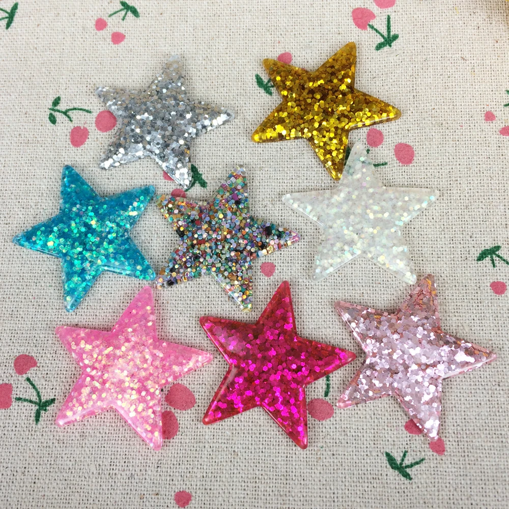 Разноцветный кабошон с плоской задней стороной кавайный Блестящий Блеск сделай