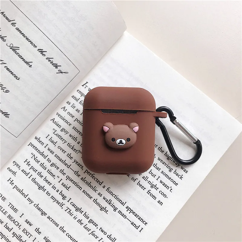 Konomatsu bear Bluetooth чехол для наушников Аксессуары для airpods защитный чехол сумка анти-потеря ремешок для airpods 2 милый мультфильм DIY силикон - Цвет: Konomatsu bear
