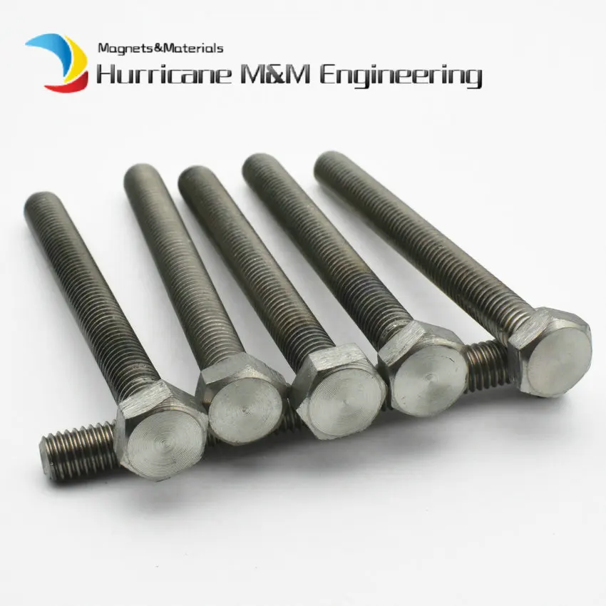 Титановый шестигранный болт M8 M10 M12 M16 M18 M20 10-120 мм Класс 2 шестиугольник DIN933