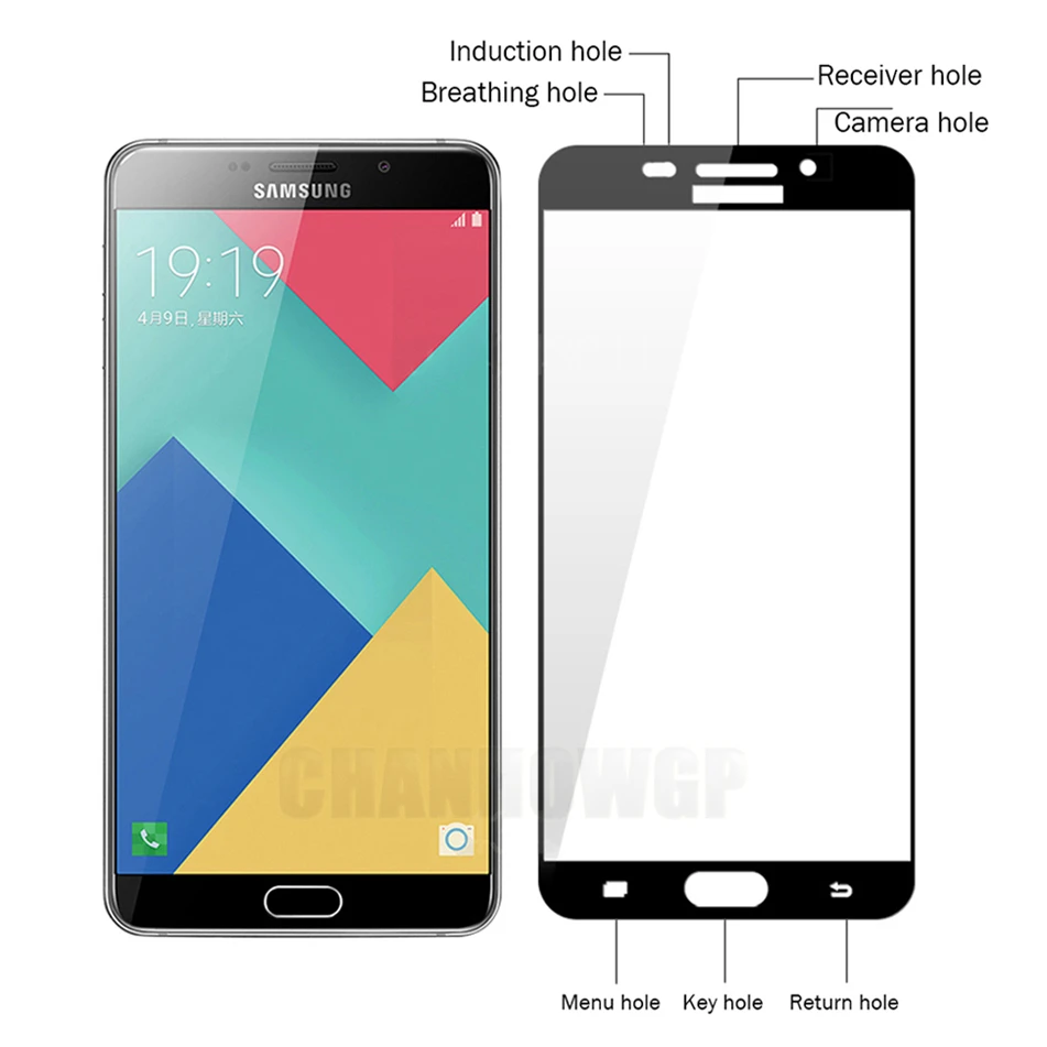 Защитное стекло закаленное 9H для Samsung Galaxy A6 A8 Plus J2 Pro J4 J6 2018 A5 2016 A3 J3 J5 J7 2017 |