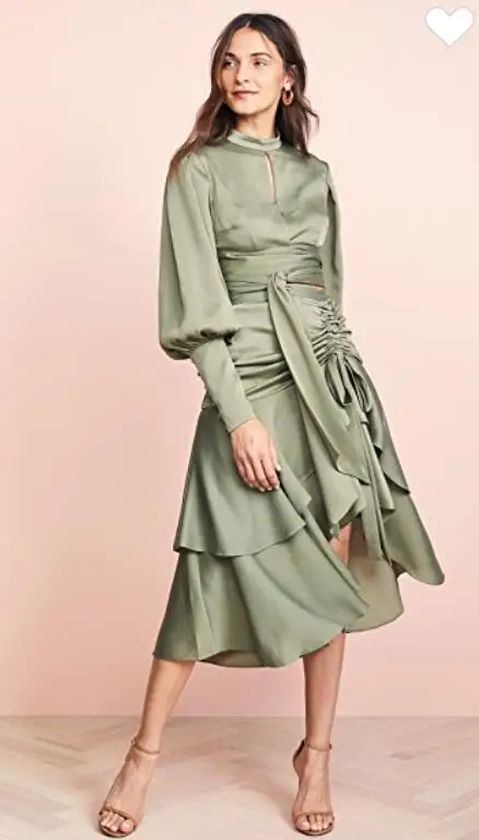 Осень зима новый стиль с длинными рукавами в виде листка лотоса юбка Фонари