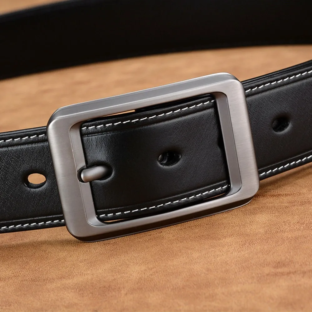 Ремень мужской из натуральной кожи с пряжкой N17FJ254|genuine leather belt men|genuine beltleather men |