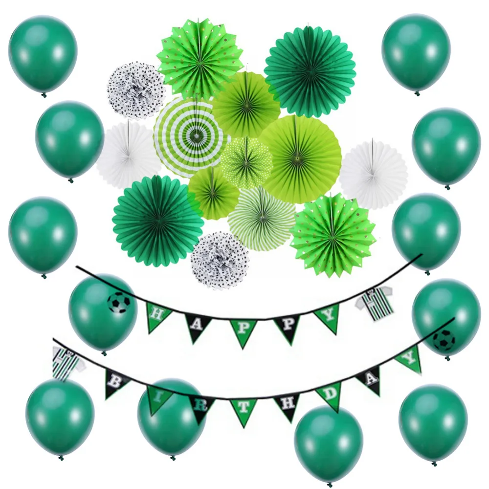 7 шт. футбольные украшения для тематических вечеринок набор С Днем Рождения