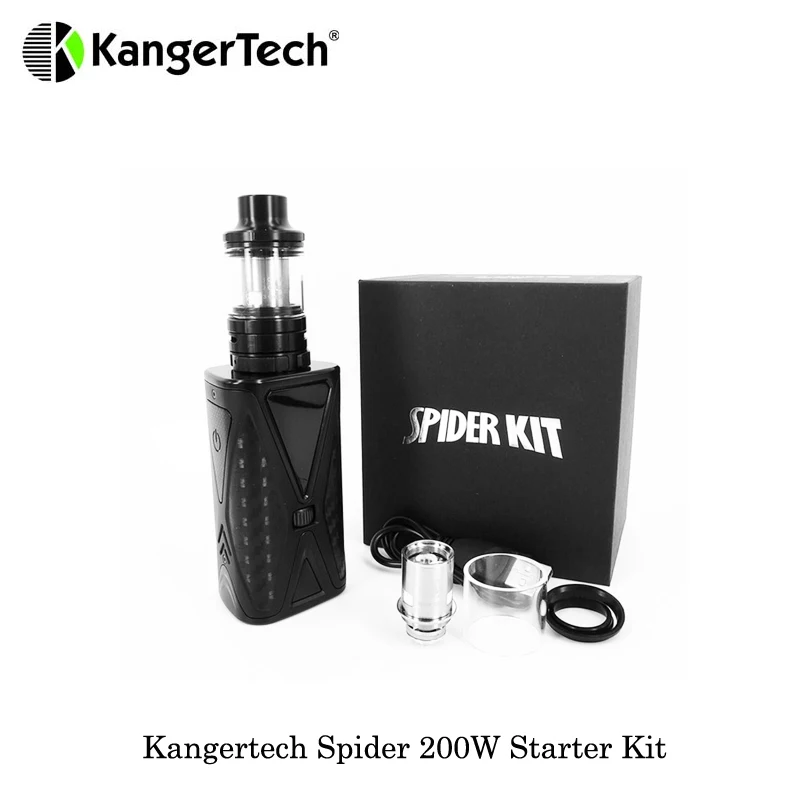 

cigarette electronique 200W Kangertech Spider with FIVE 6 Mini TC Kit 2ml/4ml Tank Kanger Spider Built-in 4200mAh Battery Vape