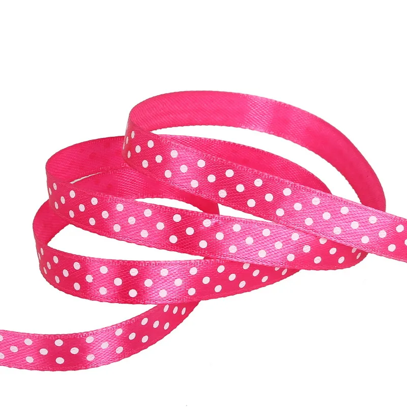 Лента из полиэстера и сатина 5 ярдов 10 мм для украшения свадебной вечеринки