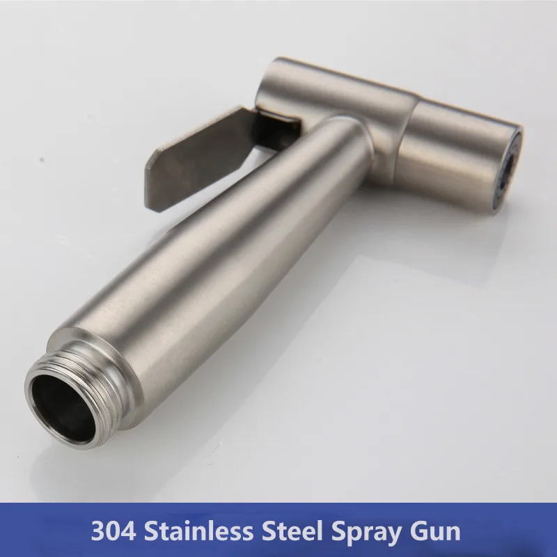 304 spray gun Бытовая 304 нержавеющая сталь Дамская мойка портативный распылитель набор шланг база четыре комплекта биде туалет Компаньон набор - Цвет: 304 spray gun
