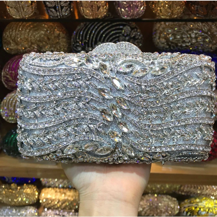 Известный бренд дизайнерский женский Вечерний Клатч золотистого и синего цвета