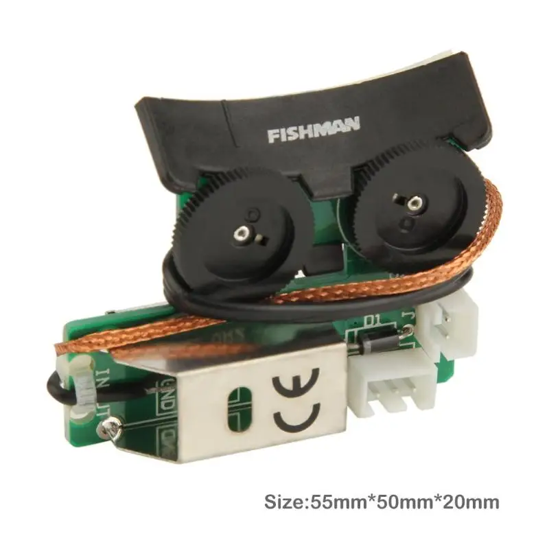 Пластиковый корпус Акустической гитары система звукоснимателя для Fishman VT1 хвост ногтей пикап эквалайзер DIY гитарные Запчасти и аксессуары акция