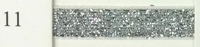 Zerzeemooy 3/8 дюймов, 9-10 мм 50Y в рулонах/Sparkle эластичный Блестящий Лента металлик бархатной ленты лента для волос с кружевом - Цвет: 11