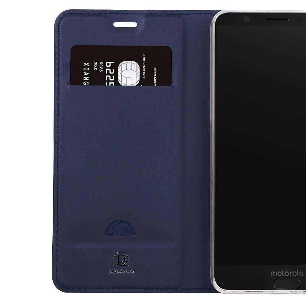 Чехол книжка из искусственной кожи серии DZGOGO ISKIN для Motorola G6 Moto Plus чехол подставка