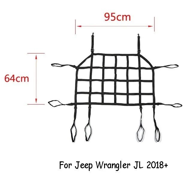 trunk JL MOPAI автомобильный чехол для Jeep Wrangler JK JL, автомобильный багажник, Багажник на крыше, грузовой Трейл, сетка для хранения для Jeep Wrangler JK JL 2007 - Название цвета: trunk JL