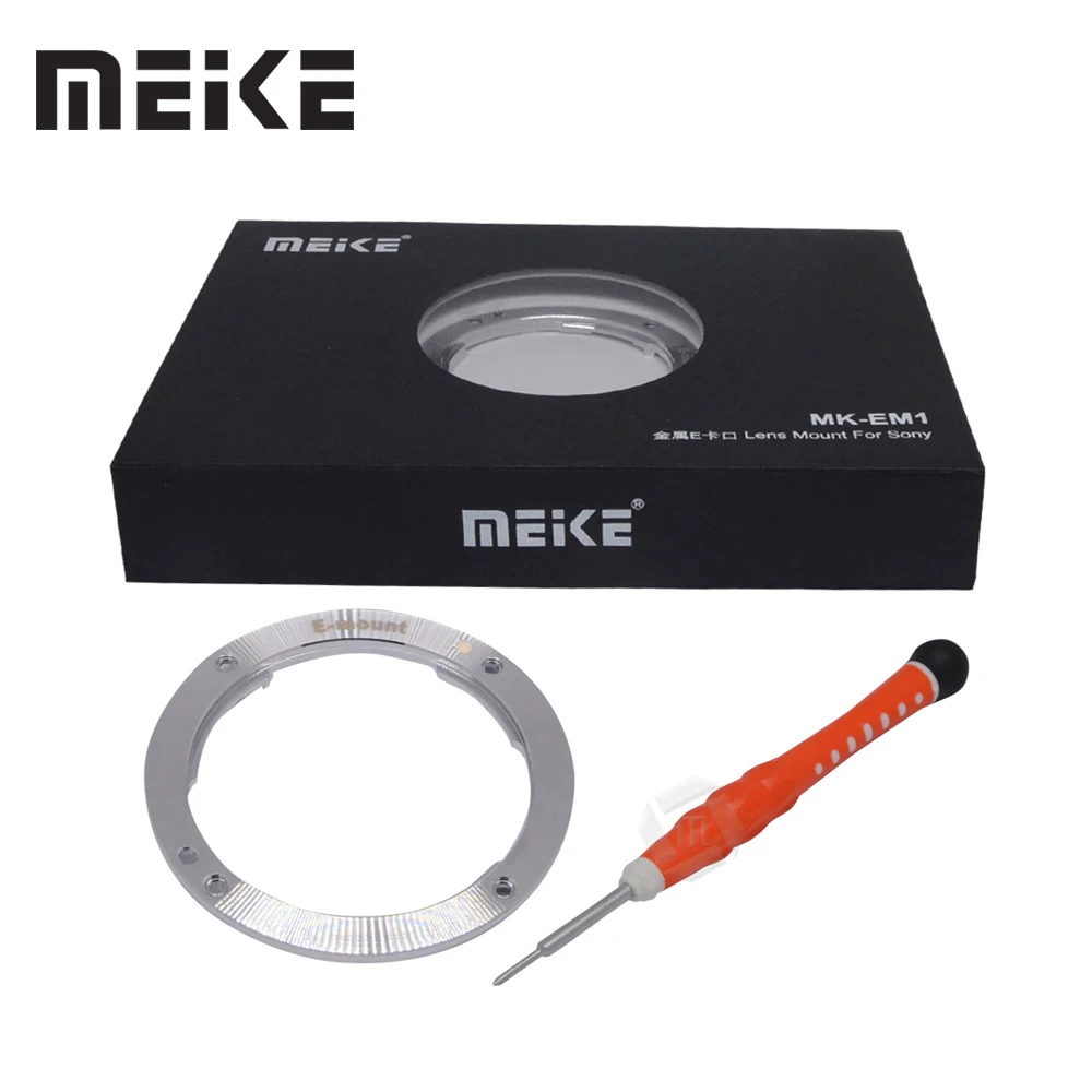 Meike MK-EM1 Mount Lens Adapter Ring lens for Sony NEX-3 NEX-5N NEX-7 NEX-F3 NEX-5R NEX-6 NEX-VG10 NEX-VG20 A7 A7R A6000 A5100