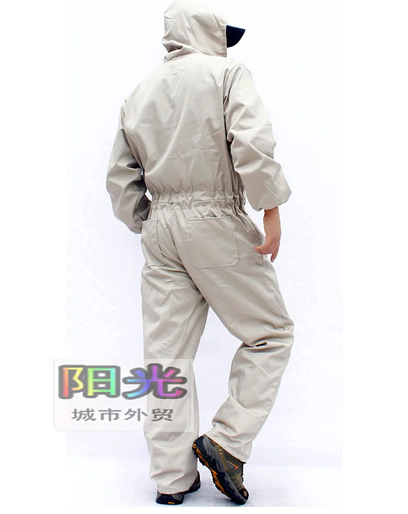 S-4XL! Новая мужская одежда с капюшоном, цельный Рабочий Комбинезон, износостойкий Повседневный свободный комплект одежды с длинным рукавом для мужчин