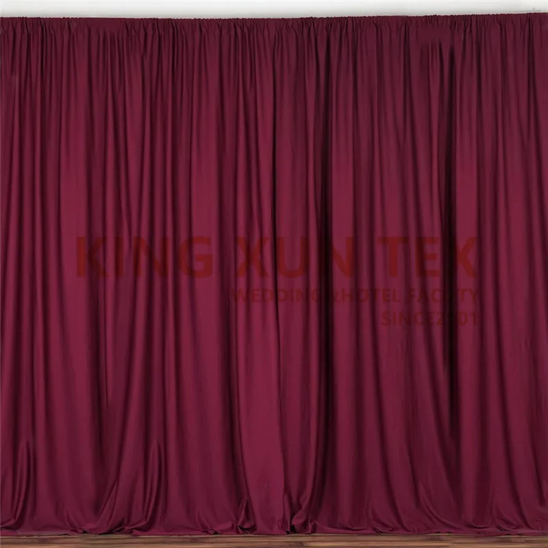 burgundy Красочные панели полиэстер Свадебный фон занавеска бесшовный сценический фон Вечерние Декорации для мероприятий - Цвет: burgundy