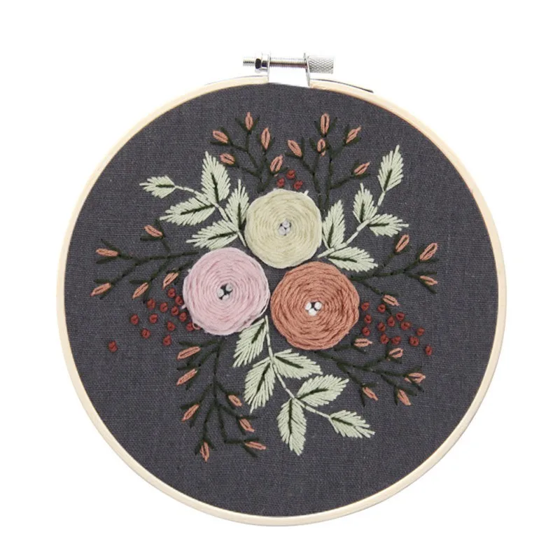 Самодельная Вышивка лентами для начинающих рукоделия тренировочные наборы Современная Настенная живопись Ремесло Искусство для украшения дома наборы для встреч - Цвет: OA0453A2