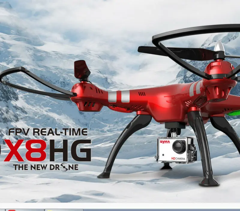 Новейший Радиоуправляемый квадрокоптер X8HG Wi Fi FPV с камерой 8 Мп HD попугай
