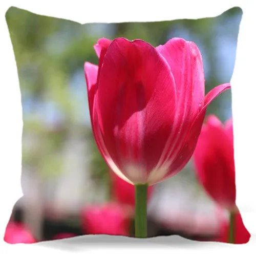 

Tulip and Love Letter Pillow Case Home living room floral cushion cover