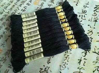 Oneroom 6th cxc две этикетки 310 черная нить для вышивки крестиком нитки для рукоделия аксессуары для шитья ручной работы 12 шт.