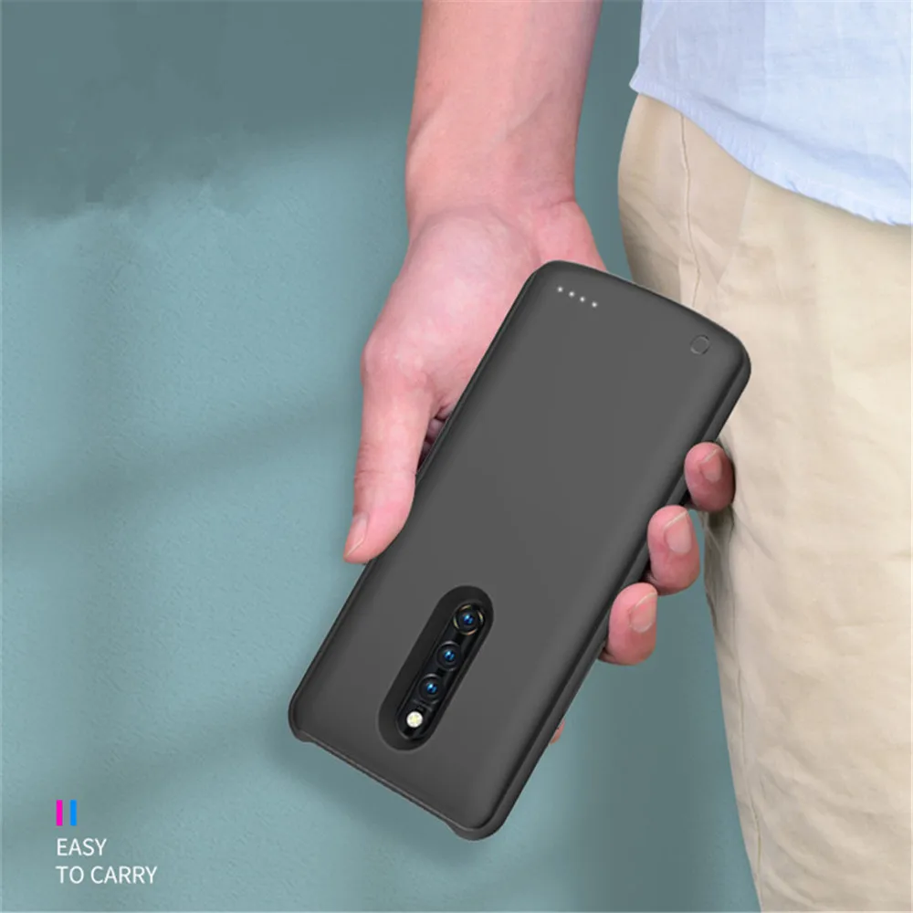 Чехол для зарядки аккумулятора s для VIVO X27 Pro, внешний аккумулятор, чехол для аккумулятора, 6500 мАч, портативное быстрое зарядное устройство, чехол для аккумулятора s