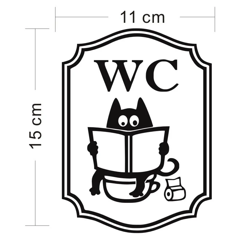 Cunymagos WC водонепроницаемый шкаф мультяшный Кот креативные автомобильные стикеры