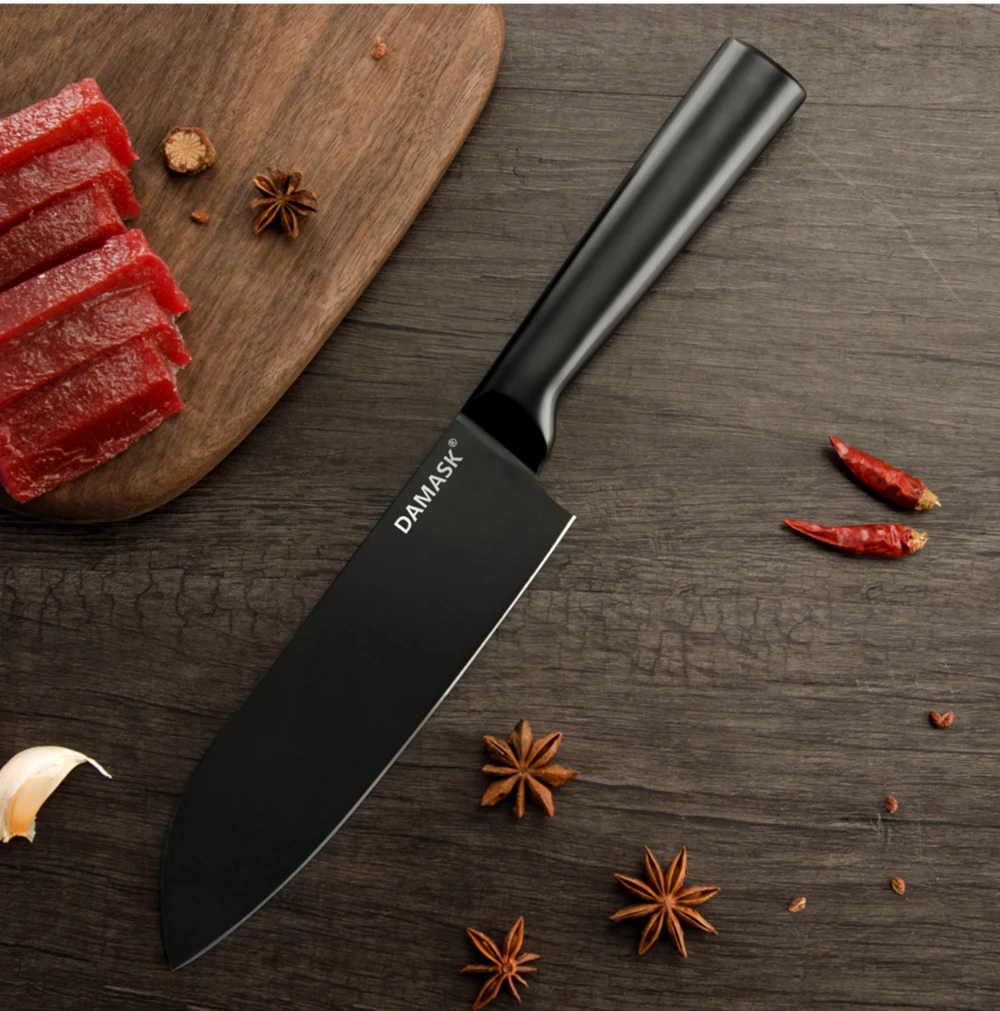 Дамасский Santoku разделочный нож Nakiri, кухонный нож 4Cr14mov, японский шеф-повара, ножи из нержавеющей стали, аксессуары для приготовления пищи