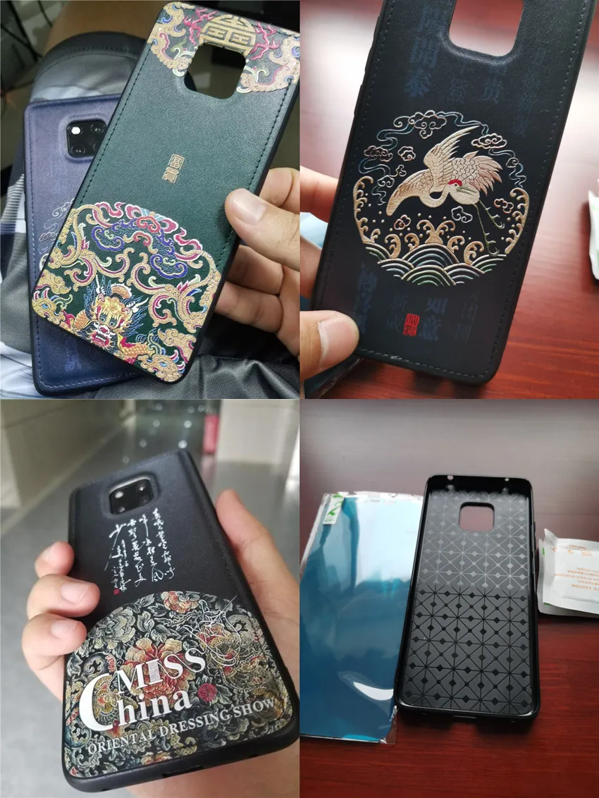 Тисненый кожаный чехол-накладка для Huawei Mate 20 Mate20 Pro специальные чехлы телефонов в