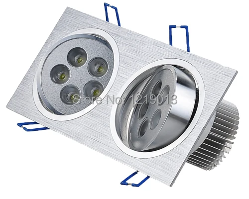 Free shipping sylvania square led downlights 10w 2*5*1W technology high down the lights CE ROHS | Лампы и освещение