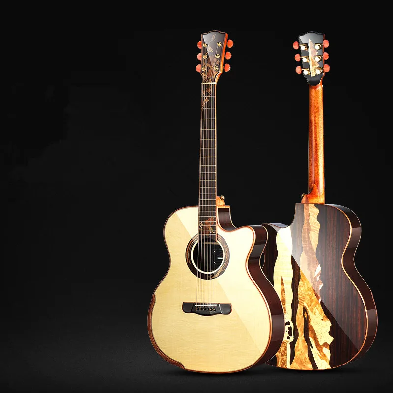 Meridaex Trema 41 "Solid Акустическая гитара из ели высокого класса Guitarra acustica|Гитары| |