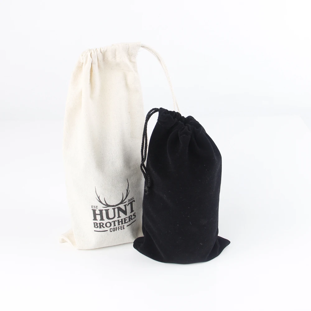 Custom / Wholesale print Logo Small linen bag velvet bags jewelry bags
